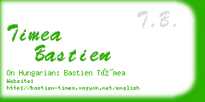 timea bastien business card